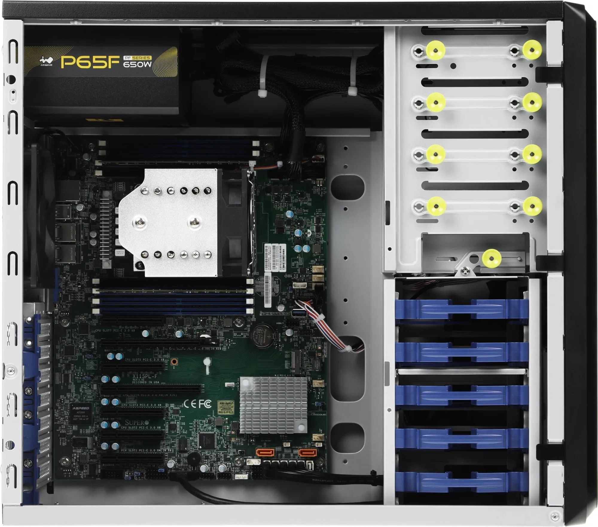 Сервер IRU Rock W9105P 1x4114 1x32Gb 1x500Gb SSD C621 1x550W w/o OS (2120786)