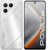 Смартфон Tecno Pova 7 5G 128Gb 8Gb серебристый моноблок 3G 4G 2Sim 6.78" 1080x2460 Android 15 50Mpix 802.11 a/b/g/n/ac/ax NFC GPS GSM900/1800 Protect microSD max1024Gb