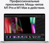 Ноутбук Apple MacBook Pro A2442 M1 Pro 10 core 16Gb SSD1Tb/16 core GPU 14.2" Liquid Retina XDR (3024x1964) macOS silver WiFi BT Cam (MKGT3RU/A)
