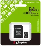 Флеш карта microSDXC 64GB Kingston SDCS3/64GB Canvas Select Plus V10 A1 + adapter