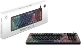 Keyboard MSI FORGE GK110, Wired, membrane Keyboard, multi-colour LED backlighting, 26 Key Anti-ghosting Capability, Black