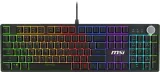 клавиатура Keyboard MSI FORGE GK330, Wired, mechanical red switches, hot-swapp, magnetic cover, volume scroll wheel,  multi-colour LED backlighting, Black