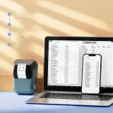 Термопринтер Niimbot B1 Space Blue (1746799) 203dpi 50мм/с/USB/BT для печ.этик. голубой