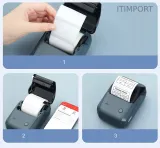 Термопринтер Niimbot B1 Space Blue (1746799) 203dpi 50мм/с/USB/BT для печ.этик. голубой