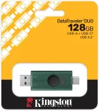 Флеш Диск Kingston 128GB DataTraveler Duo G2 DTDEG2/128GB USB3.0 зеленый/черный