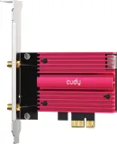 Адаптер беспроводной связи (Wi-Fi) CUDY BE9300  Wi-Fi 7 PCI Express Adapter BE9300 Wi-Fi 7 Bluetooth 5.4 PCI Express Adapter with Heatsink and Magnetized Antenna Base,  Intel BE200 module,Tri-band 2T2R, 5.8Gbps@6Ghz+2.8Gbps@5GHz + 688Mbps@2.4GHz, 802.11be