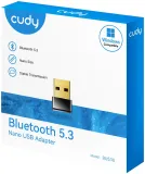 Адаптер беспроводной связи CUDY  BU530  Bluetooth 5.3 Nano USB Adapter, Nano Size, USB 2.0, Windows 11/10/8.1/7 