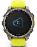 Смарт-часы Garmin Fenix 8 47мм 1.3" AMOLED корп.серебристый рем.желтый (010-02906-21)