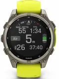 Смарт-часы Garmin Fenix 8 47мм 1.3" AMOLED корп.серебристый рем.желтый (010-02906-21)