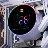 Система водяного охлаждения Thermalright Frozen Magic 360 Digital V2 ARGB Soc-AM5/AM4/1200/1700/1851 белый 4-pin 28dB Al LCD Ret (F-MAGIC-360-DIGITAL-WH-ARGB-V2)