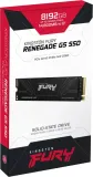 Kingston SSD 8TB SFYR2D/8T1 Fury Renegade G5 M.2 2280 PCIe 5.0 x4 NVMe R14800/W14000MB/s 3D TLC MTBF 2M TBW 8000 Retail 1 year