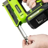 Степлер аккумуляторный Greenworks G24CS10 скобы тип 53: 6-14мм гвозди тип 47: 14мм