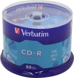 Диск CD-R Verbatim 700Mb 52x Cake Box (50шт) (43351)