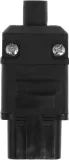 Вилка IEC 60320 C19, 16A, 250V, прямая, разборная, черная