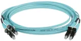 Патч-корд Panduit Opti-Core FX2ELLNSNSNM003 2x50/125 OM3 LC дуплекс-SC дуплекс 3м LSZH аквамарин