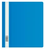 Папка-скоросшиватель Бюрократ Люкс -PSL20A5BLUE A5 прозрач.верх.лист пластик синий 0.14/0.18