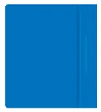 Папка-скоросшиватель Бюрократ Люкс -PSL20A5BLUE A5 прозрач.верх.лист пластик синий 0.14/0.18