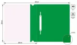 Папка-скоросшиватель Бюрократ Люкс -PSL20A5GRN A5 прозрач.верх.лист пластик зеленый 0.14/0.18