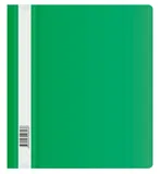 Папка-скоросшиватель Бюрократ Люкс -PSL20A5GRN A5 прозрач.верх.лист пластик зеленый 0.14/0.18