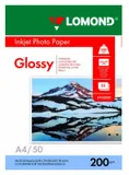 Фотобумага Lomond 0102020 A4/200г/м2/50л./белый глянцевое для струйной печати