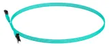 Патч-корд Panduit FZ2ELLNLNSNM001 2x50/125 OM4 LC дуплекс-LC дуплекс 1м LSZH аквамарин