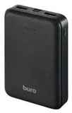 Мобильный аккумулятор Buro T4-10000 10000mAh 10W 2A 2xUSB-A черный (T4-10000-BK)