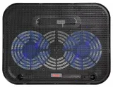 Подставка для ноутбука Buro BU-LCP140-B214H 14"338x255x22мм 1xUSB 2x 140ммFAN 480г металлическая сетка/пластик черный