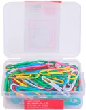 Скрепки Deli E0024 пластиковая оболочка 29мм ассорти (упак.:100шт) пластиковая коробка