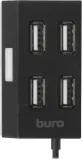 Разветвитель USB 2.0 Buro BU-HUB4-U2.0 4порт. черный