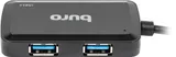 Разветвитель USB 3.0 Buro BU-HUB4-U3.0-S 4порт. черный