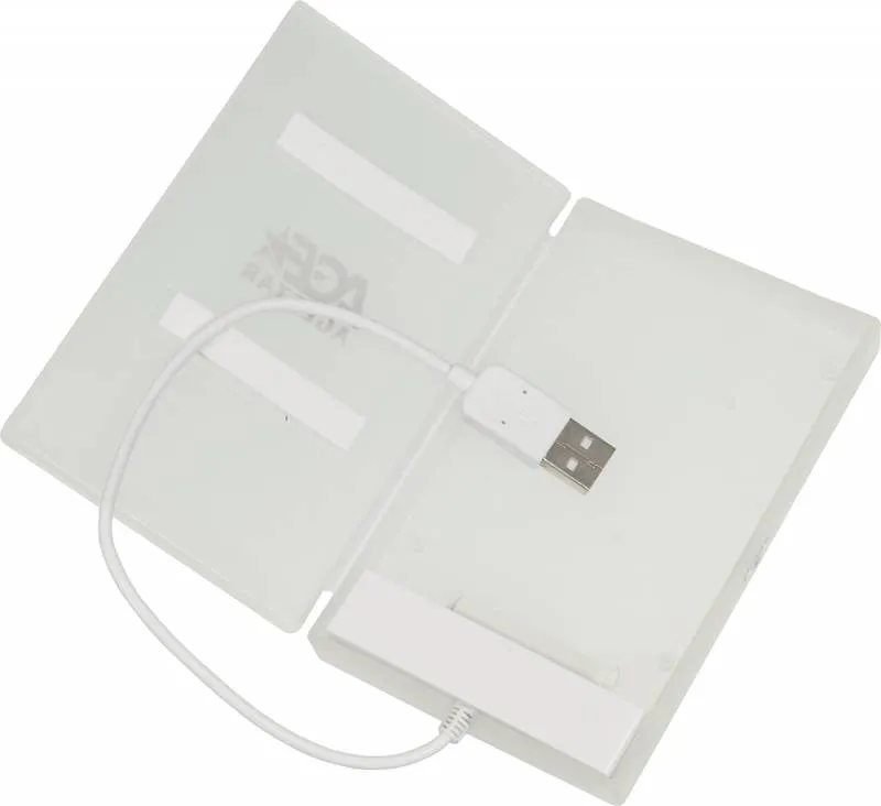 Внешний корпус для HDD/SSD AgeStar SUBCP1 SATA USB2.0 пластик черный 2.5"