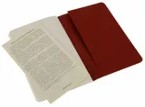 Блокнот Moleskine CAHIER JOURNAL CH113 Pocket 90x140мм обложка картон 64стр. нелинованный клюквенный (3шт)