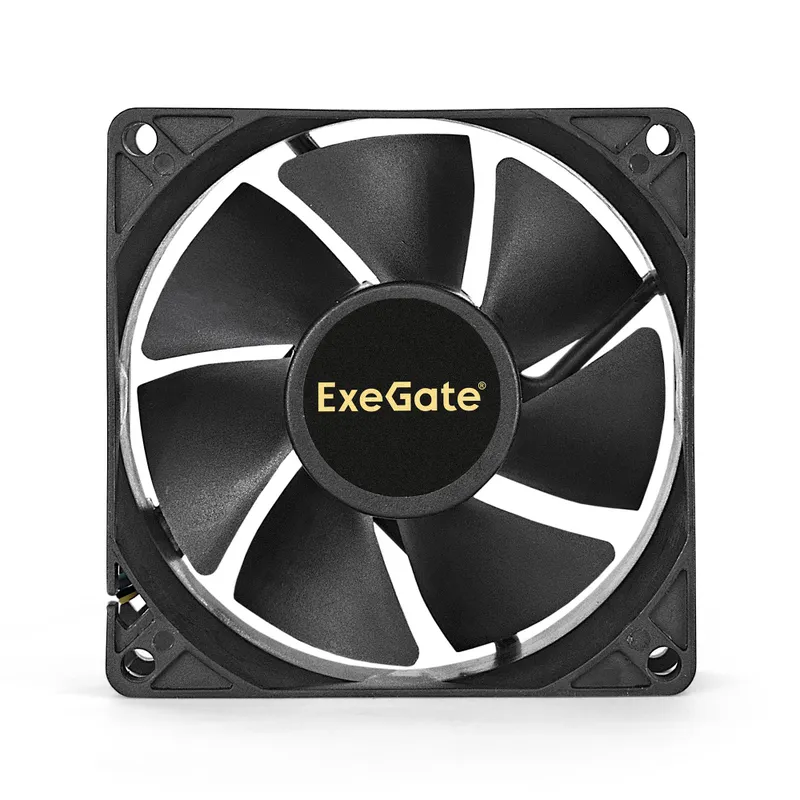Вентилятор 12В DC ExeGate ExtraPower EP08025S3P (80x80x25 мм, Sleeve bearing (подшипник скольжения), 3pin, 2800RPM, 28dBA)