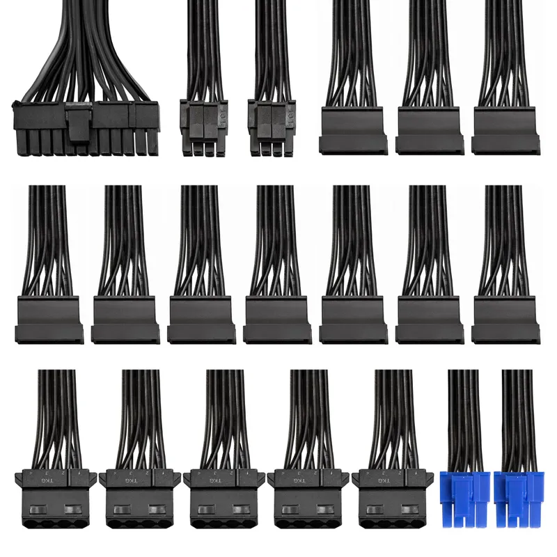 Серверный БП 800W ExeGate ServerPRO-800ADS (ATX, APFC+DC-DC, КПД 82% (80 PLUS), 2x8cm fans, 24pin, 2x(4+4)pin, 2xPCI-E, 10xSATA, 5xIDE, black)