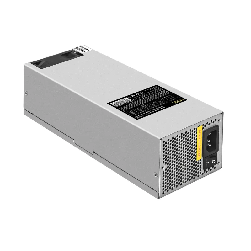 Серверный БП 500W ExeGate ServerPRO-2U-500ADS (2U, APFC+DC-DC, КПД 87% (80 PLUS Silver), 6cm ball bearing fan, flat cables 24pin, 2x(4+4)pin, PCI-E, 5xSATA, 3xIDE)