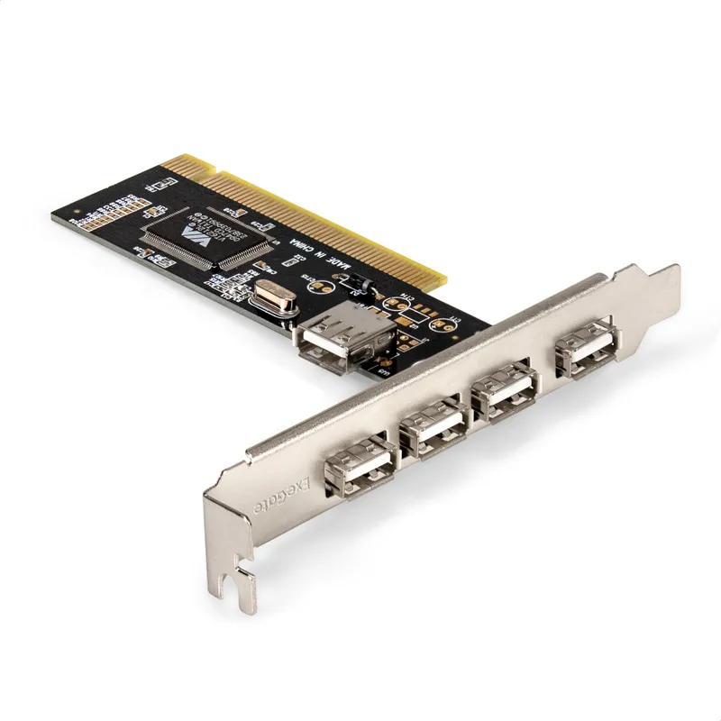 Контроллер ExeGate EXE-352 (PCI v2.2, 4*USB2.0 ext. + 1*USB2.0 int., VIA Labs Chipset VT6212L)