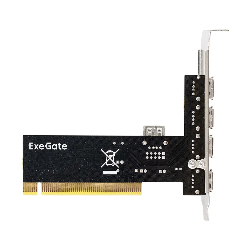 Контроллер ExeGate EXE-352 (PCI v2.2, 4*USB2.0 ext. + 1*USB2.0 int., VIA Labs Chipset VT6212L)