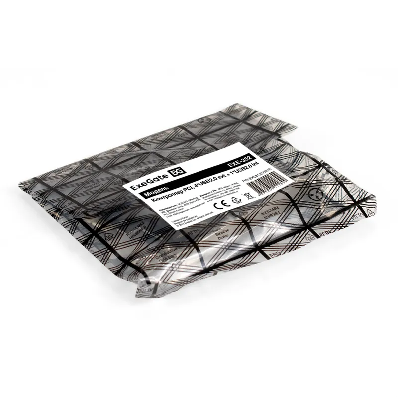 Контроллер ExeGate EXE-352 (PCI v2.2, 4*USB2.0 ext. + 1*USB2.0 int., VIA Labs Chipset VT6212L)