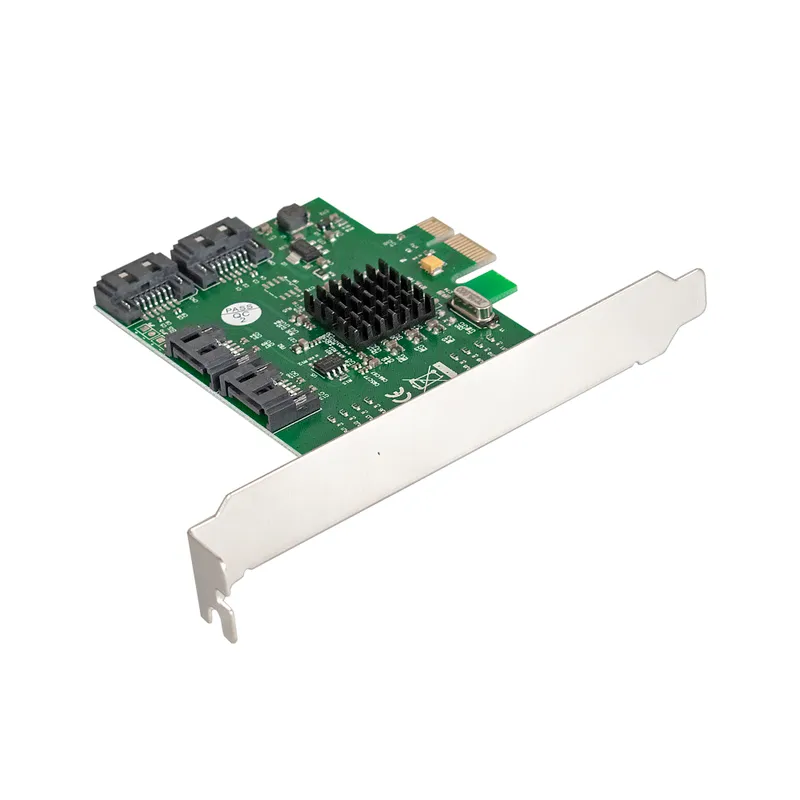 Контроллер ExeGate EXE-503 (PCI-E x1 v2.0, SATA3 6Gb/s, 4 int., Marvell Chipset 88SE9215)