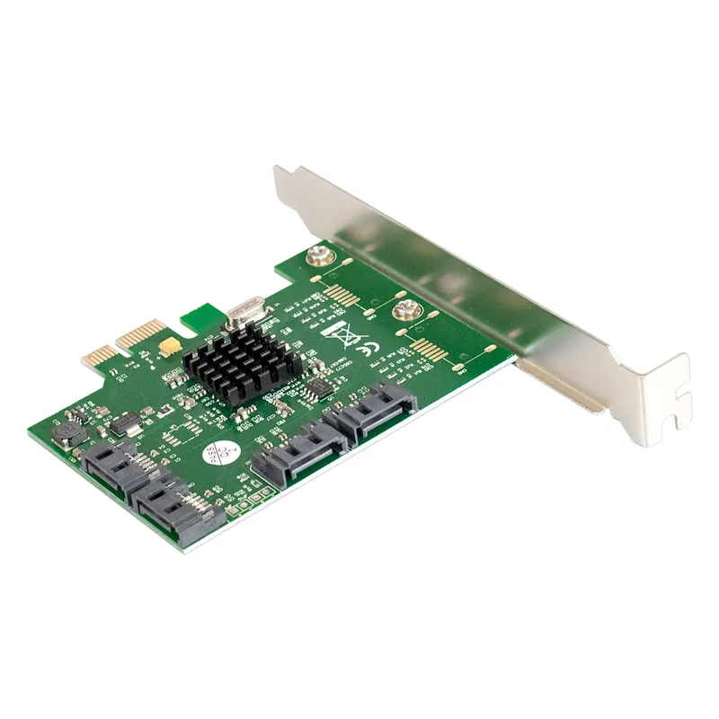 Контроллер ExeGate EXE-503 (PCI-E x1 v2.0, SATA3 6Gb/s, 4 int., Marvell Chipset 88SE9215)