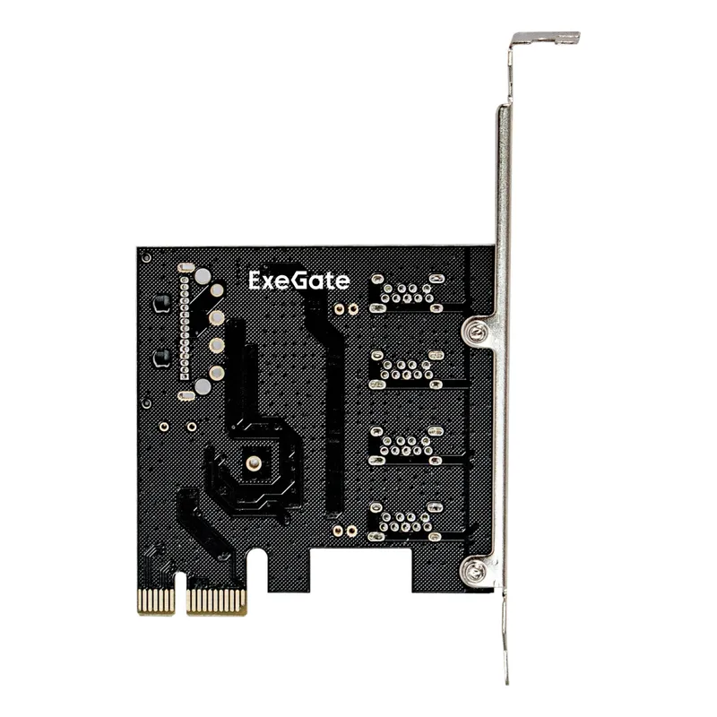 Контроллер ExeGate EXE-314 (PCI-E x1 v2.0, 4*USB3.0 ext., разъем доп.питания SATA 15pin, VIA Labs Chipset VL805)