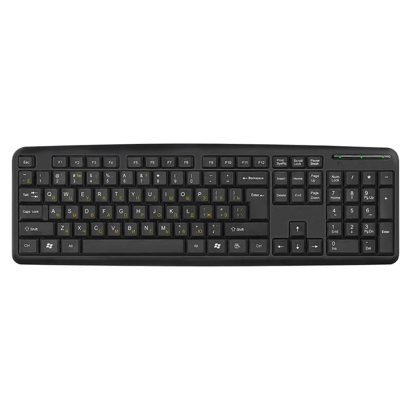 Клавиатура ExeGate Professional Standard LY-331L5 (USB, полноразмерная, влагозащищенная, 104кл., Enter большой, длина кабеля 2,55м, черная, Color box)