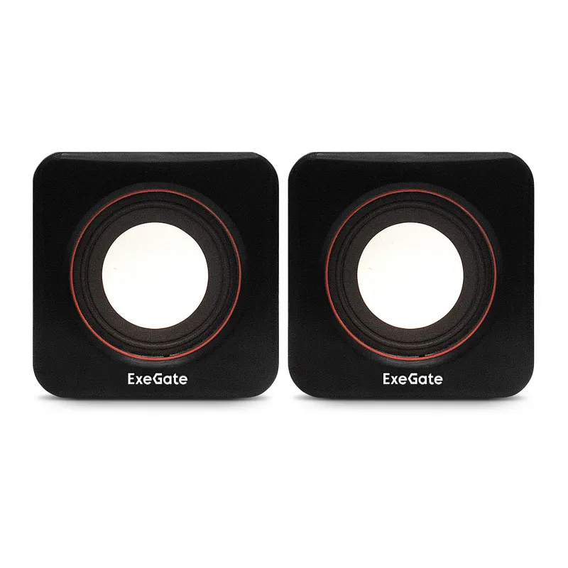 Акустическая система 2.0 ExeGate Disco 160 (питание USB, 2х3Вт (6Вт RMS), 100-20000Гц, черный, Color Box)