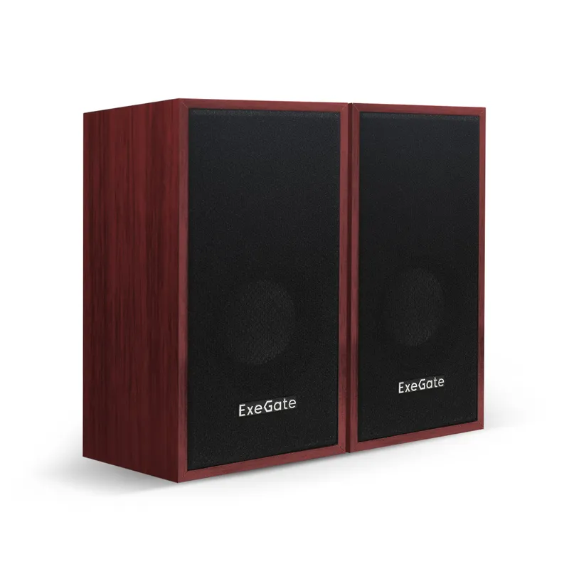 Акустическая система 2.0 ExeGate Tango 314 (питание USB, 2х3Вт (6Вт RMS), 80-20000Гц, вишня, Color Box)
