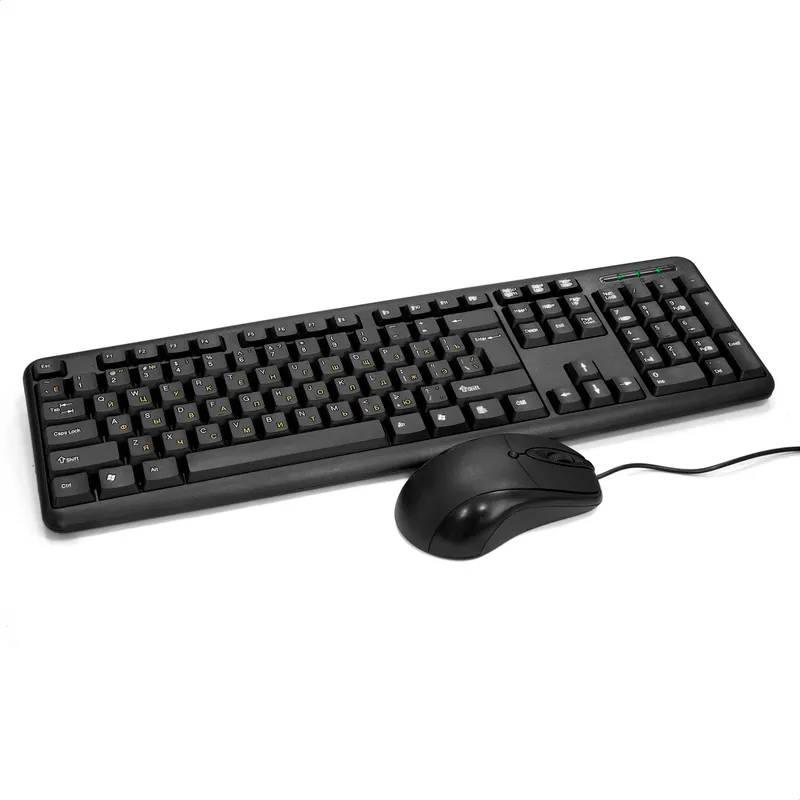 Комплект ExeGate Professional Standard Combo MK120-OEM (клавиатура влагозащищенная 104кл. + мышь оптическая 1000dpi, 3 кнопки и колесо прокрутки; USB, длина кабелей 1.5м, черный, brown box)