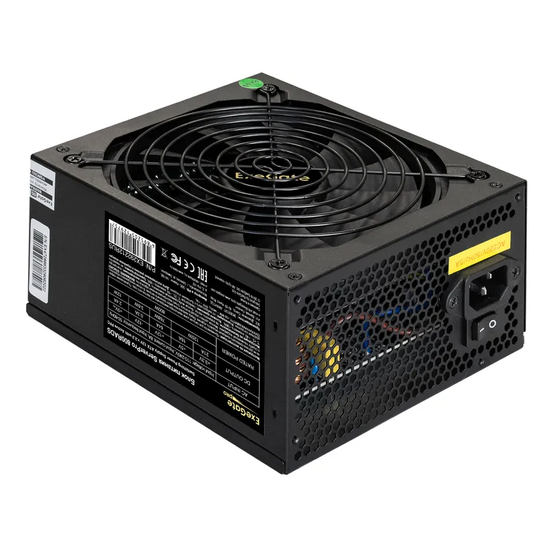 Серверный БП 700W ExeGate ServerPRO-700RADS (ATX, APFC+Dual Forward, КПД 80% (80 PLUS), 14cm silent fan, flat cables 24pin, 2x(4+4)pin, 6xPCI-E, 8xSATA, 4xIDE, Cable Management, black, кабель 220V в комплекте 1,2м, RTL)