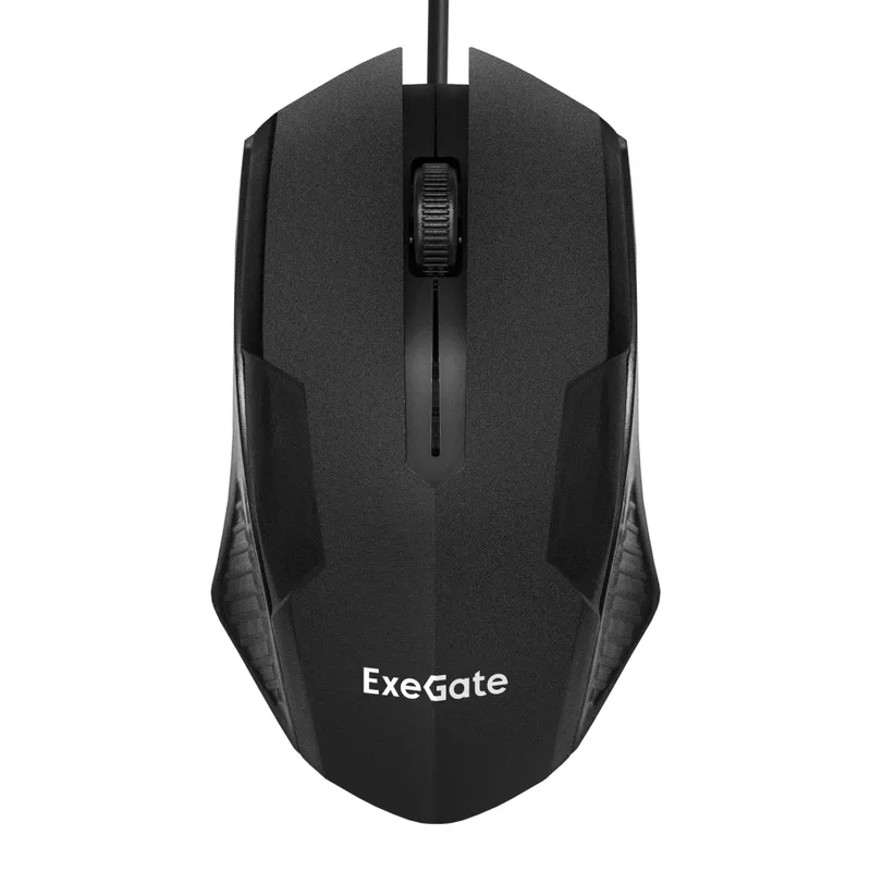 Мышь ExeGate Professional Standard SH-9025S-OEM (USB, оптическая, 1000dpi, 3D, 3 кнопки и колесо прокрутки, длина кабеля 1,7м, черная, brown box)