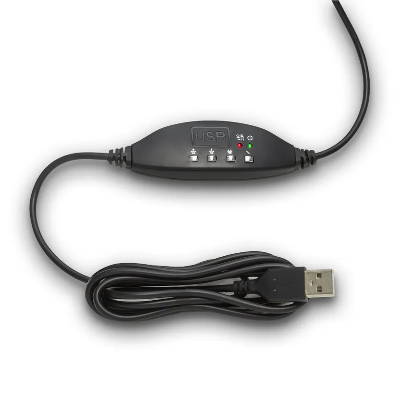 Полноразмерные наушники с микрофоном (гарнитура) ExeGate 960 USB STEREO (регулировка оголовья, USB, динамик 40 мм, 20-20000Гц, длина кабеля 2м, управление на кабеле - кнопки регулировки громкости, кнопка включения и отключения микрофона, индикаторы включе