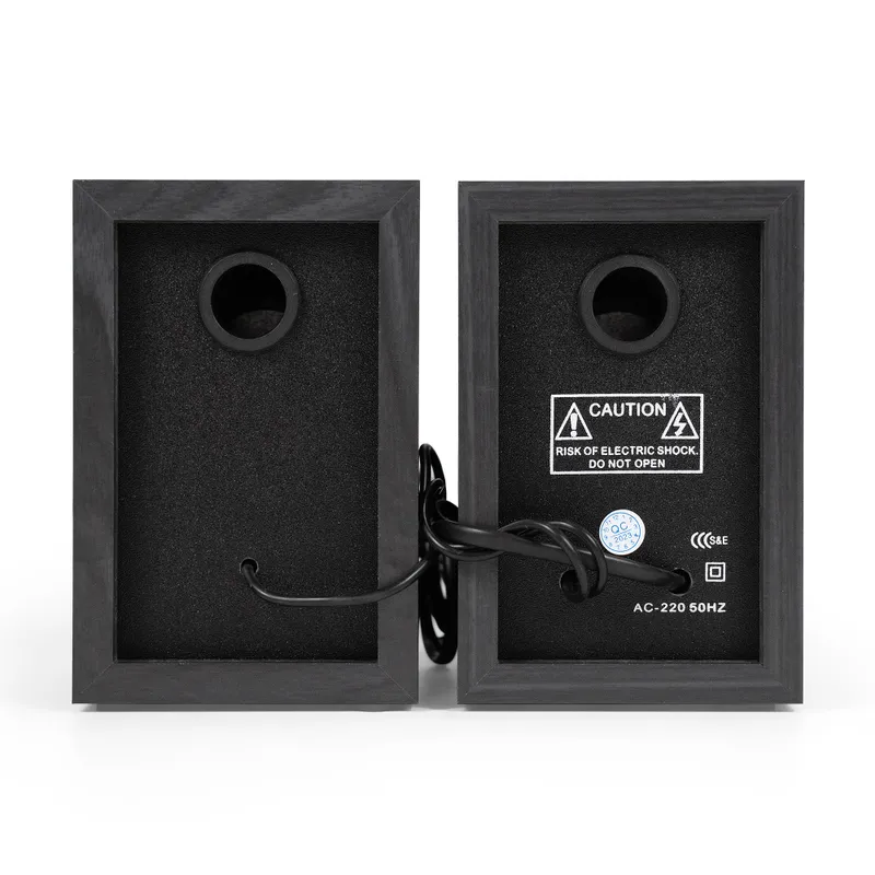 Акустическая система 2.0 ExeGate Maestro SPS-605 (Активная, питание 220В, 2х3Вт, 30-18000Гц, цвет черный, дерево, Color Box)