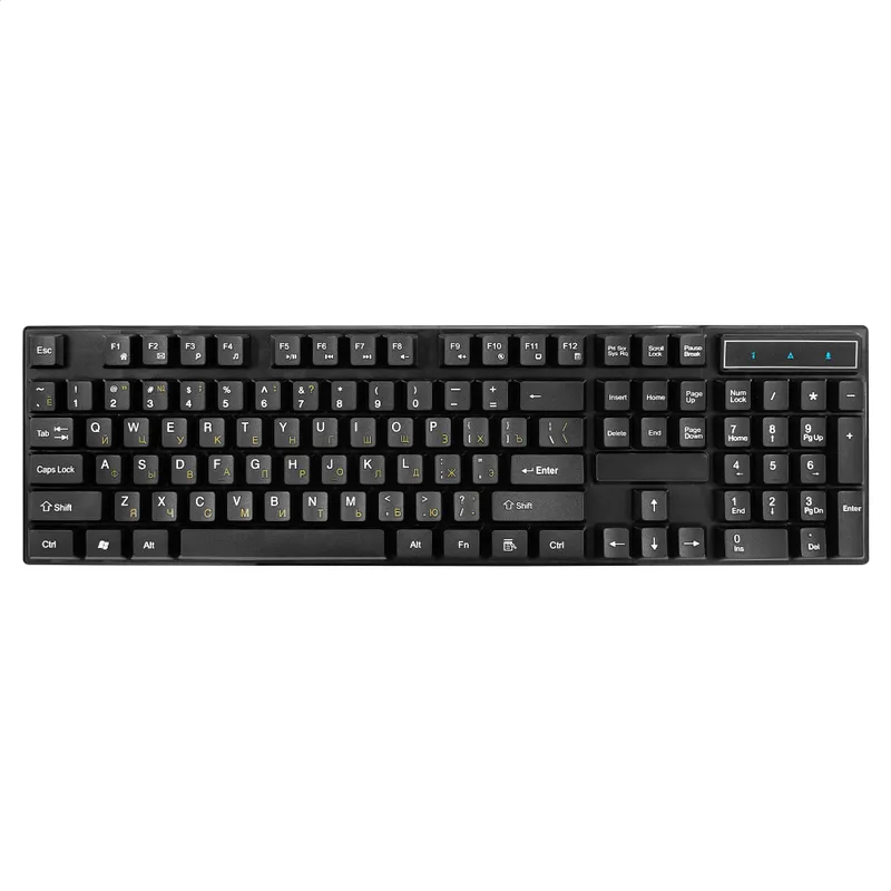 Комплект ExeGate Professional Standard Combo MK110-OEM (клавиатура мультимедийная влагозащищенная 104кл. + мышь оптическая 1000dpi, 3 кнопки и колесо прокрутки; USB, длина кабелей 1.5м, черный, brown box)